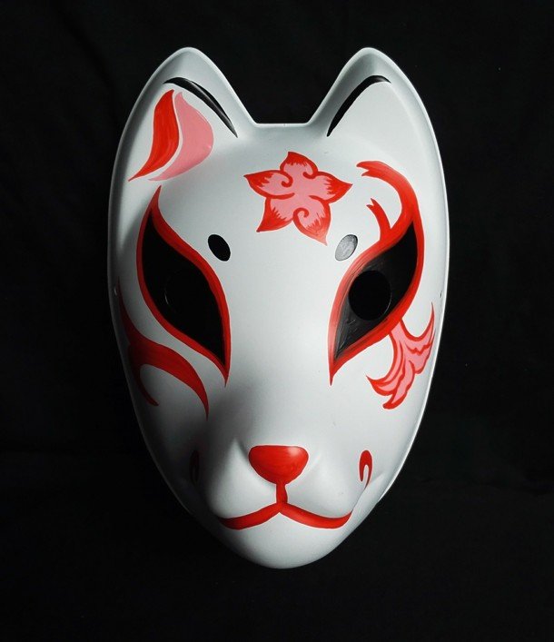 Hand Painted Fox Mask [Best Price] – Kabuki Masks