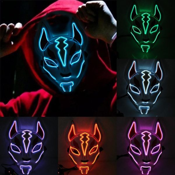 LED Kitune Fox Mask [Best Price] – Kabuki Masks