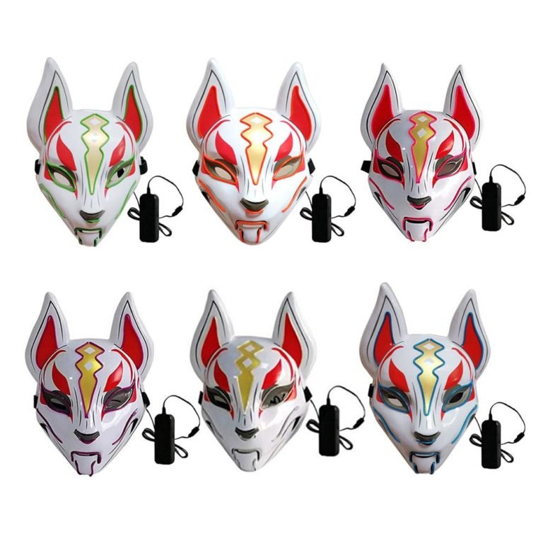 LED Kitune Fox Mask [Best Price] – Kabuki Masks