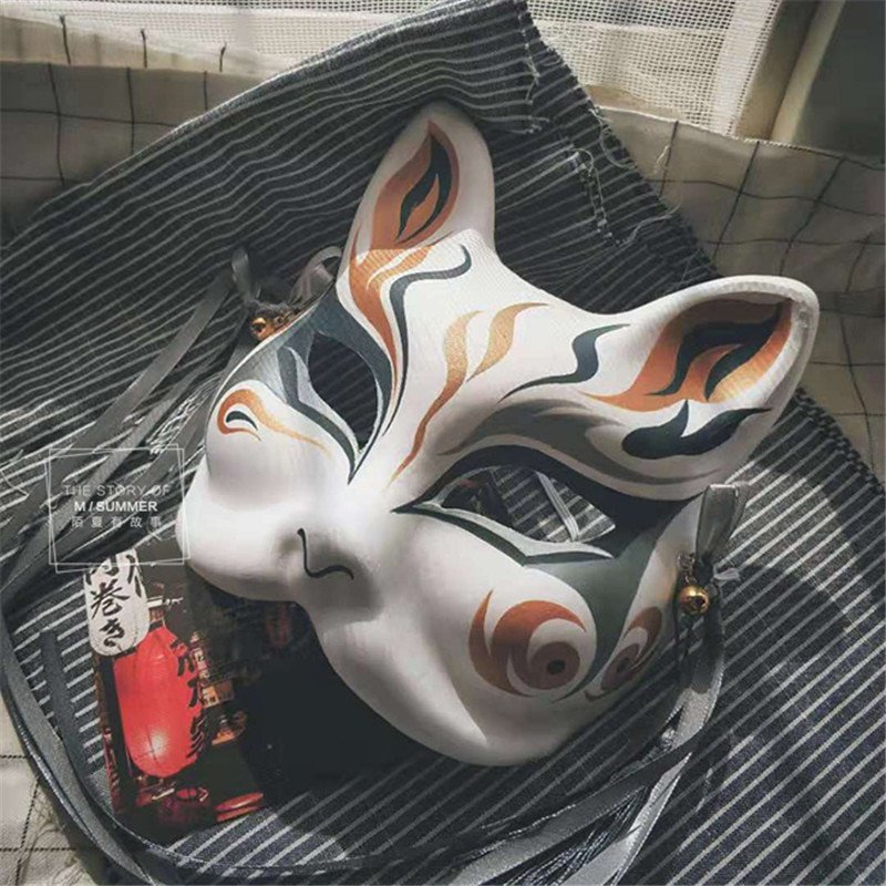 Kitsune Mask (Hand Painted) [Best Price] Kabuki Masks