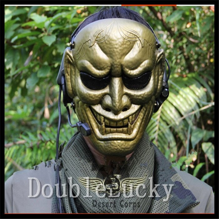 Japanese Buddhist Evil Oni Noh Hannya Mask Halloween Costume Horror Mask Cosplay 