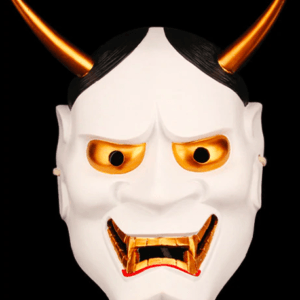 white oni mask