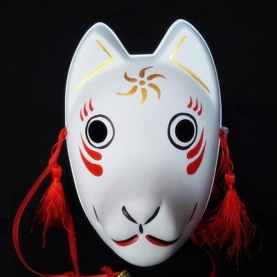 Japanese Hand Painted Kitsune Mask [Best Price] – Kabuki Masks