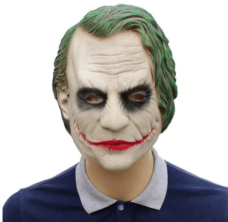 Een bezoek aan grootouders Het hotel Mooie jurk Batman Joker Clown Cosplay Mask [Best Price] – Kabuki Masks