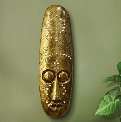 Gold Colour African Anciant mask wall decoration