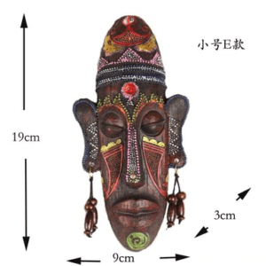 Wood Carving African Mask Wall Decoration