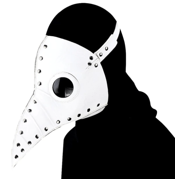 long nose white plague mask